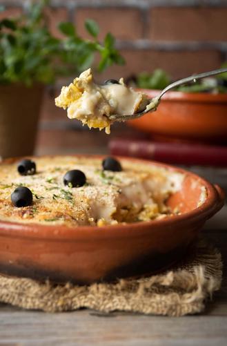 Bacalhau com Natas e Broa