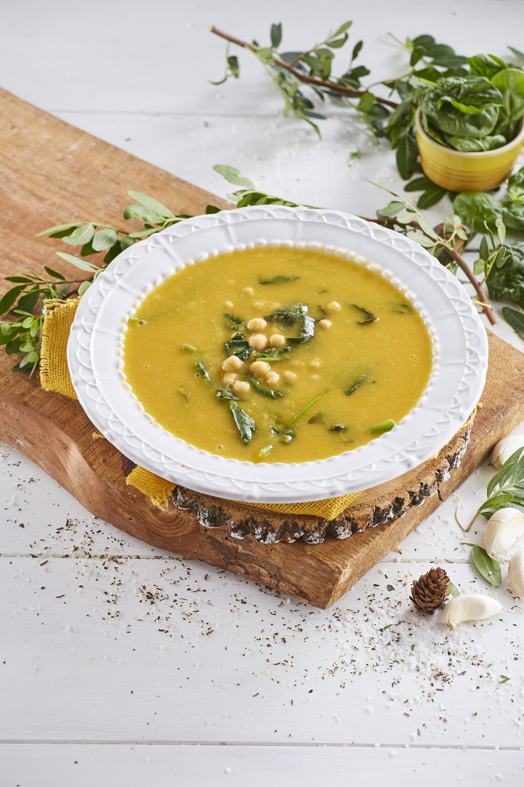 Sopa de Grão com Legumes